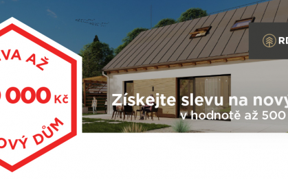 Sleva až 500 000 Kč na nový dům